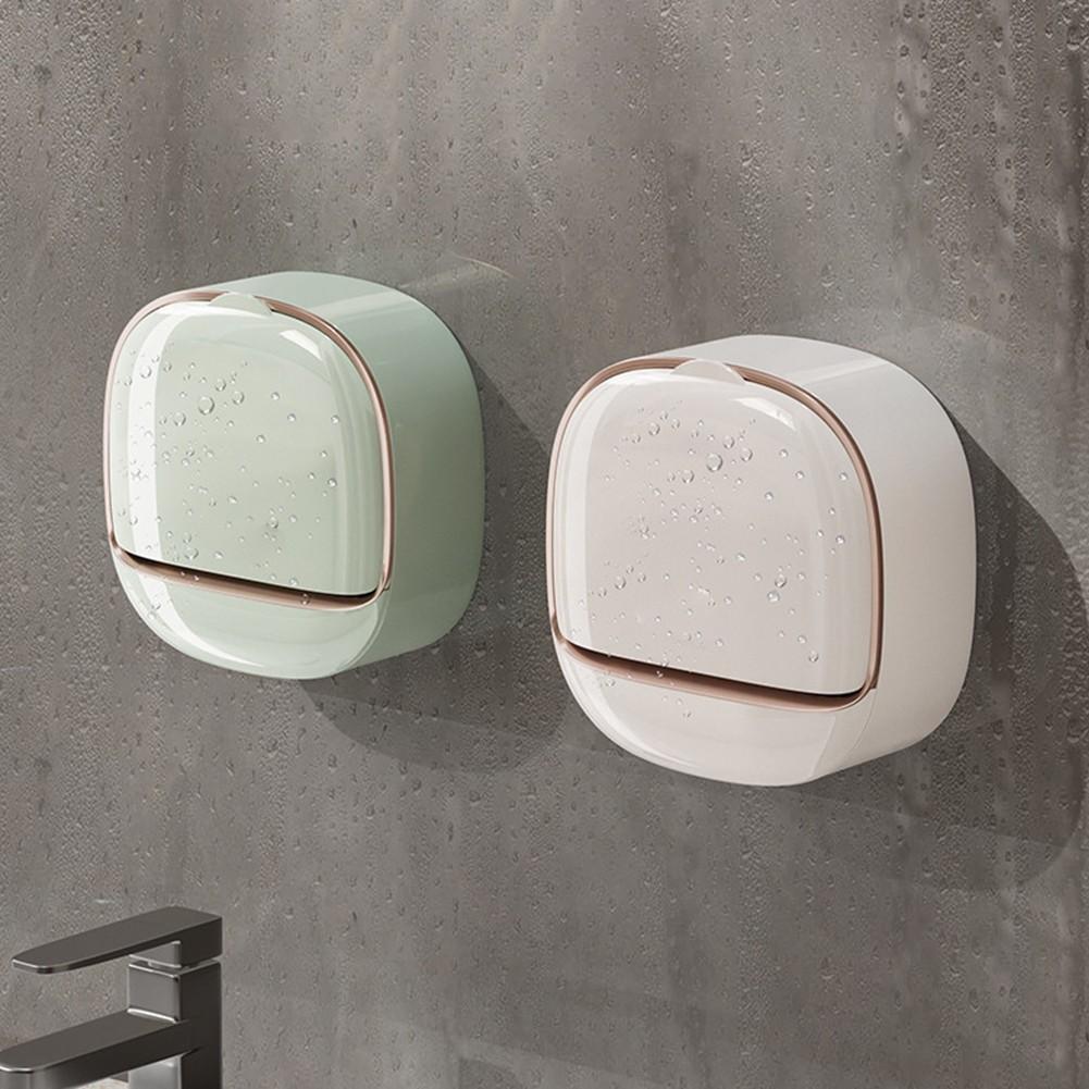 Built-in Drainage System Soap Holder Wall-mounted Soap Box Cover For Soap Holder