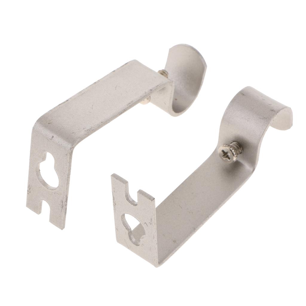 2 adjustable wall holder wall bracket for curtain rods / curtain rods