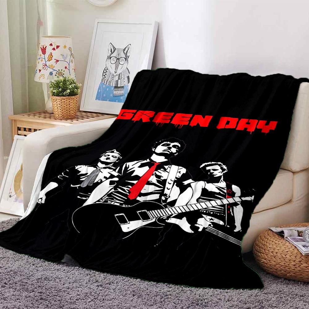 

1pc Green Day Soft Warm Throw for Home, Office, Trave, All-Season Cozy Bedding Gift, Office Cozy Accessory1145 80cmx120cm(31inx47in)