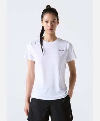 DESCENTE Quick-Dry Short Sleeve T-Shirt White Sr323Rts77 (A Type)