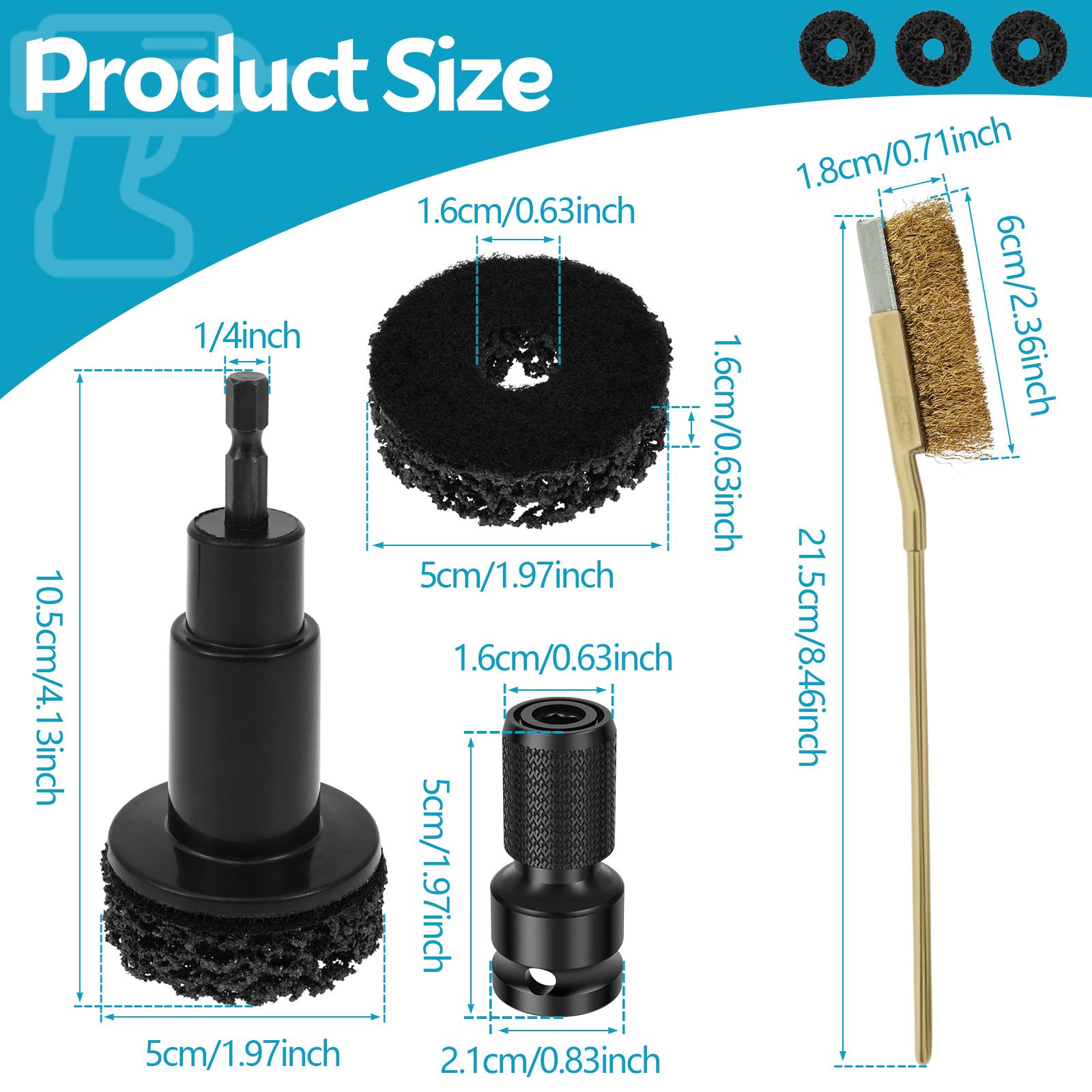 

Wheel Hub Rust Removal Tool Polishing Grinder Brush for Brake Dust Cleaning Drill Attachment for Restoration & Maintenance black