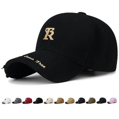 Hole Baseball Cap Men Women Embroidered Letters Sunshade Travel Cap Snapback Hat Sun Visor Hats Fishing Hat Peak Cap