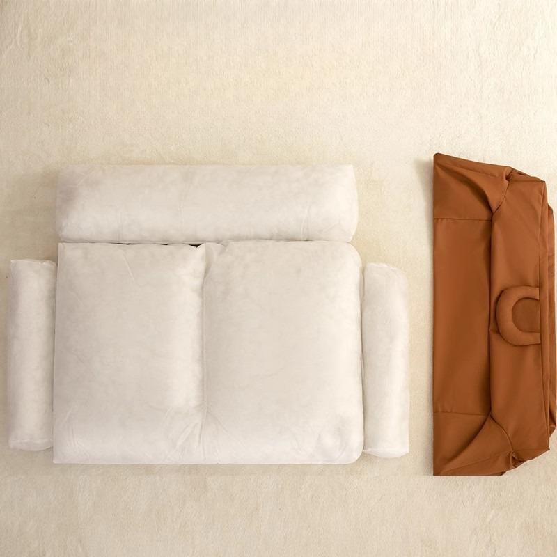 Waterproof Leather Pets Bed with Portable Handle Dogs Sofa Bed for Small/Medium Dogs Washable Pets Couch for Indoor & Travel Use