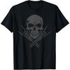 Mano Cornuta - Cool Music Skull Rocker Greeting Grey Skull Cotton Men T Shirt S