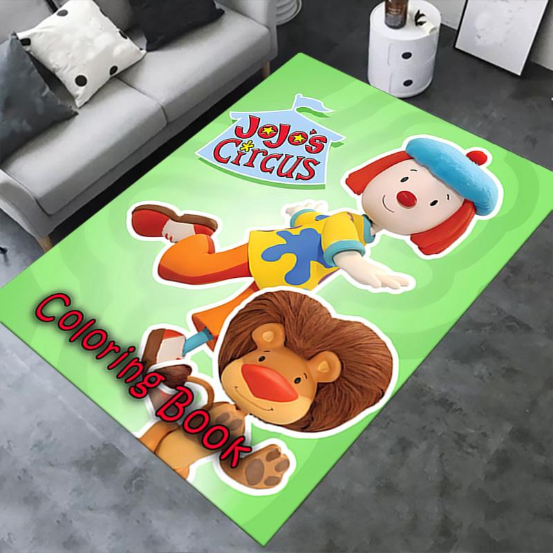 JoJo's Circus Office Carpet Soft Polyester Entrance Carpet Washable Non Slip Machine Washable Indoor