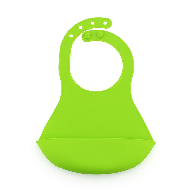 Silikon Lätzchen Baby Reistasche Wasserdichtes Lätzchen Baby Bedrucktes Tier Einfarbiges Lätzchen Baby Reistasche