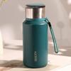 600ml-1 Liter Water Bottle with Filter, Tea and Water Separator, Mug with Lid, Stylish Water Bottle with Lid, Keeps Tea and Water Hot or Cold (Green,