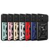 For Apple 13/14/15 Pro Phone Case Anti Drop Sliding Window for IPhone 14 PLUS Metal Ring Holder