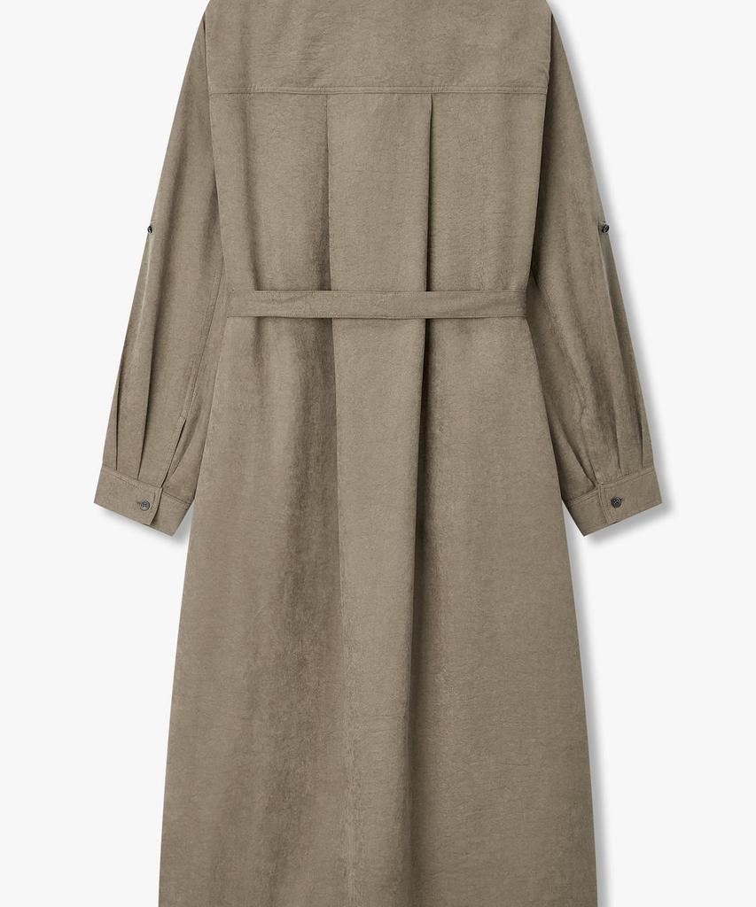 Bobeu Belt Detail Soft Touch Dress _Khaki_7156337003