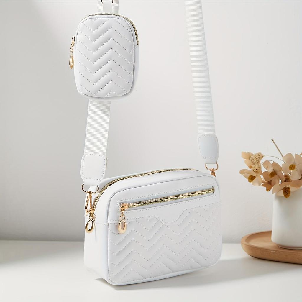 1pcs Women's Shoulder Crossbody Bags - Two-Piece Set, Stylish & Compact for Daily Use