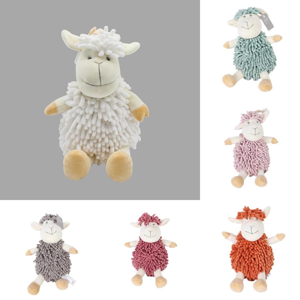 Cartoon Sheep Chenille Hand Towel With Absorbent Plush For Kids And Home Use
