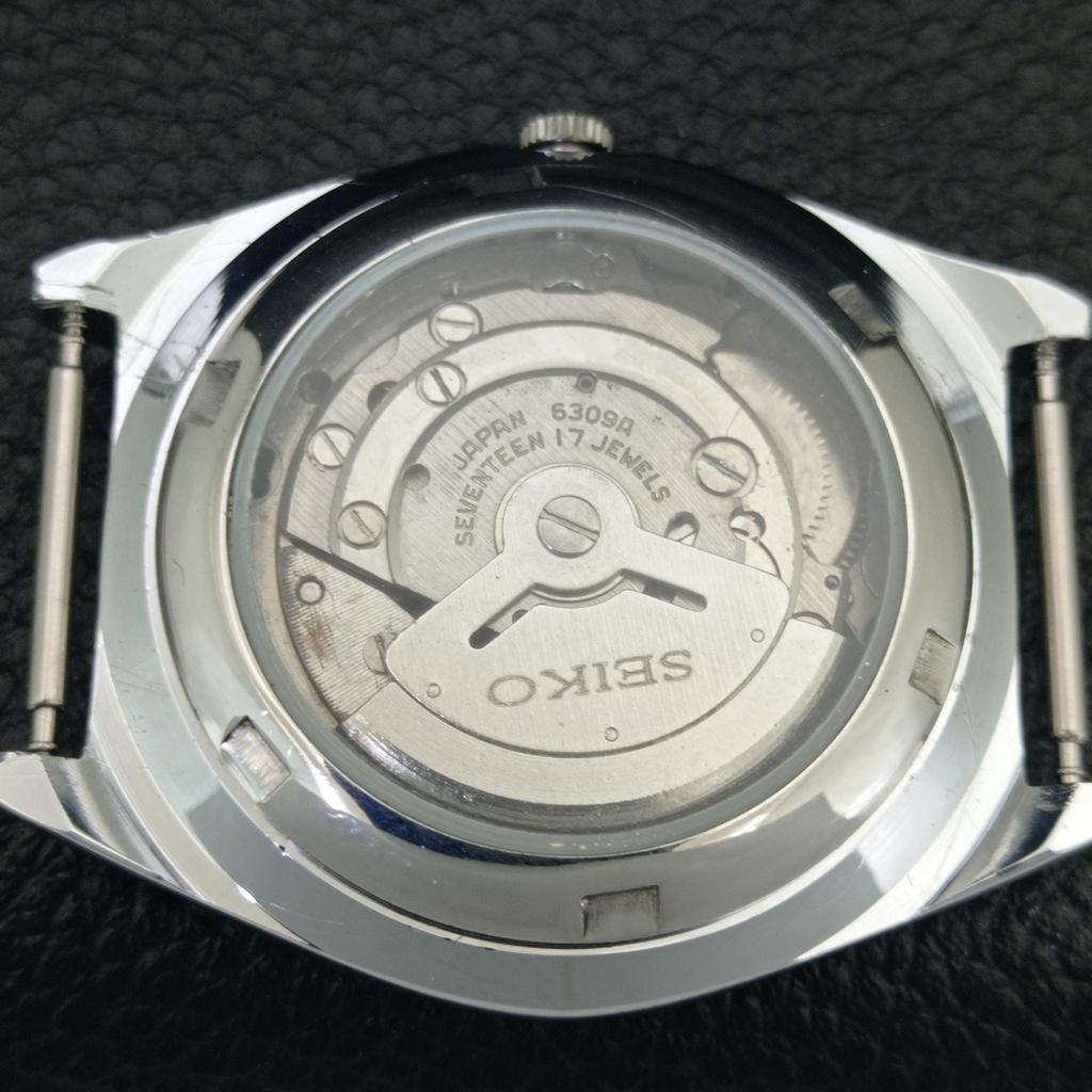 REFURBISHED SEIKO AUTOMATIC 6309A VINTAGE JAPAN MENS WHITE DIAL WATCH a442994-1