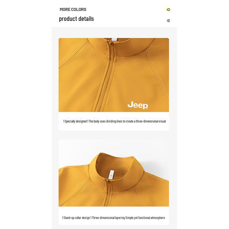 JEEP Men's Stand-Collar Casual Windbreaker Jacket