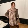 Autumn and Winter Air Conditioner Shawl New Loulan Menghua Double-sided Jacquard Scarf Women's Versatile Atmosphere Scarf