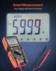 Digital Multimeter, 6000-Count TRMS DC/AC Voltmeter Current Tester, Auto-Ranging Multimeter for Current Voltage Resistance Capacitance Temperature