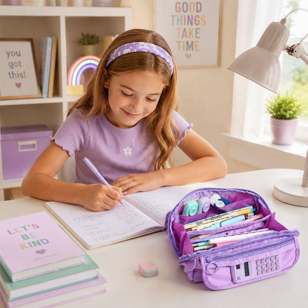 Large Capacity Pen Bag Back To School Stationery Organizer New Stationery Bag School Office