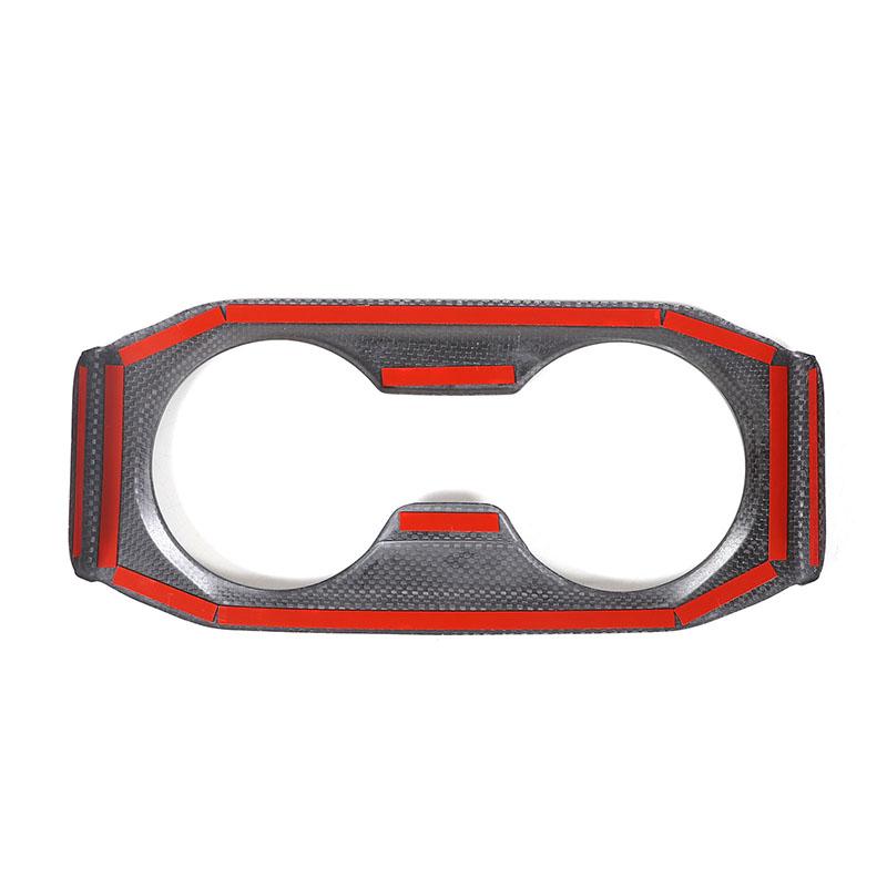 Real Carbon Fiber For BMW 5 Series G60 2025 Car Rear Tea Cup Holder Decorative Panel Sticker Car Interior Accessories