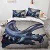 3D Dinosaur Bedding Sets Jurassic World Polyester Duvet Cover Sets Unique Dinosaur Bedding For Kids Adults Full King Twin Size