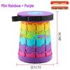 Rainbow Telescopic Adjustable Folding Stool for Leisure, Fishing, and Household Use