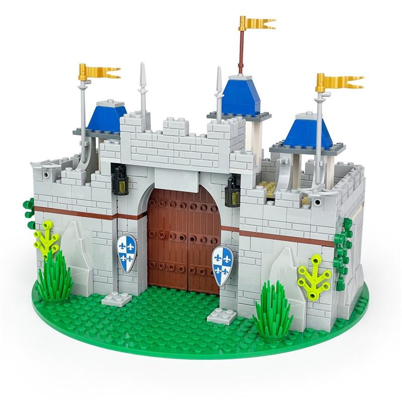 

Non-Toxic 468Pcs Medieval Castle Modular Buildings Creative Construction Castle Building Blocks Sets Bricks Toys Room Decor Gifts