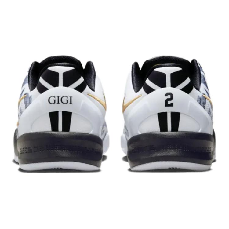 Nike Kobe 8 GS Mambacita Kids Sneakers White Metallic-Gold Black FN0266-102