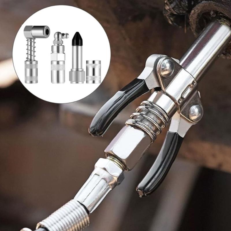 Fettmundstück mit flexiblem Verlängerungsschlauchadapter Fettpresse Schmiernippel für alle Arten von Fett