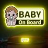 Child Car Reflective Warning Decal With Adhesive For Vehicle Bumper