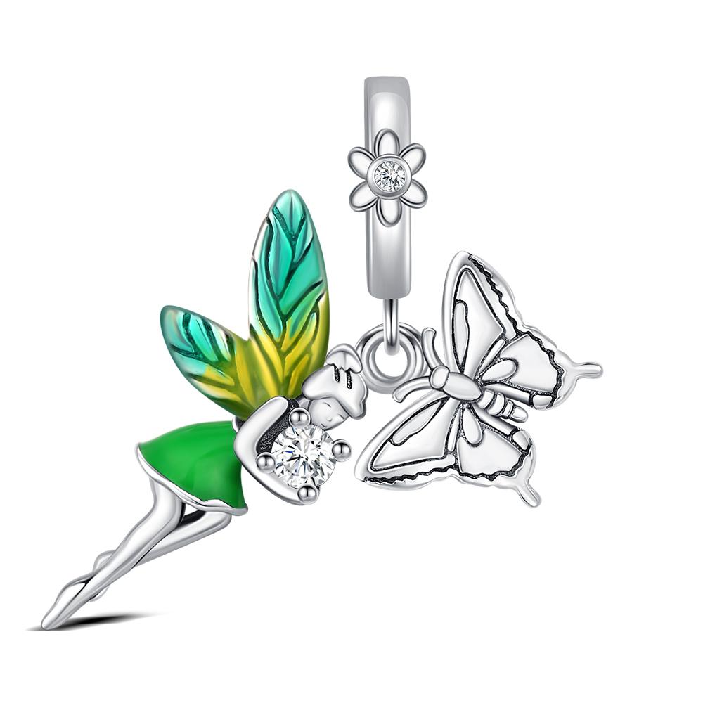 Original Copper Ballet Girl Charm For Bracelet Diy Fashion Jewelry Making Accessories Bead Graduation Gift