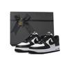Air Force 1 Slip Resistant Abrasion Resistant Low Top Skateboard Shoes Unisex White Black DV0788-001(Team384-BOX)