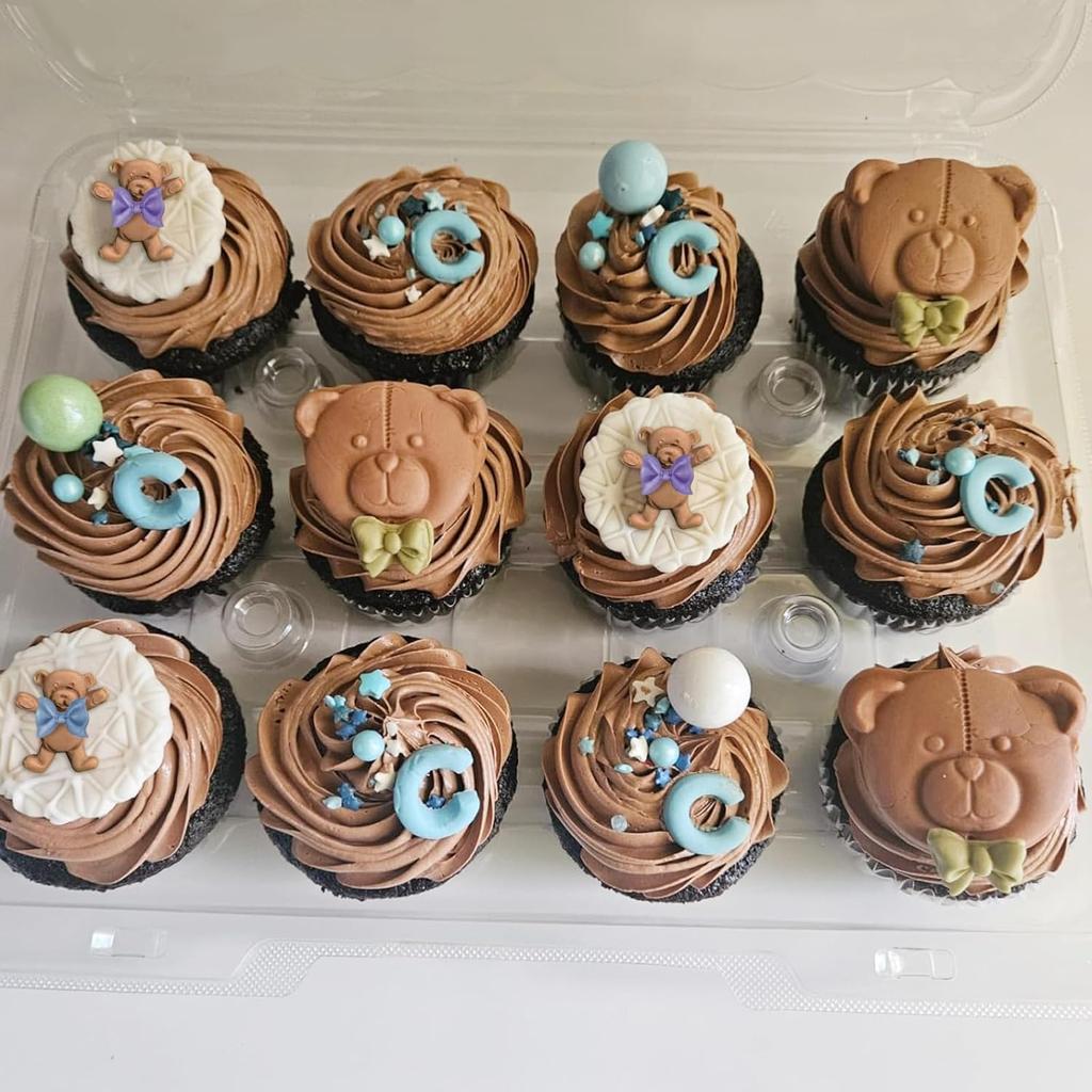 3 Pcs Bear Silicone Mold Fondant Bear Mold Candy Cake Bow Chocolate Molds for Cake Decoration, DIY Desserts, Cupcake, Fondant, Clay, Gum Paste