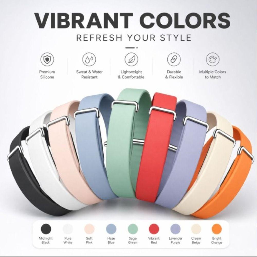 Silikonový řemínek pro fitness tracker Náhradní náramek pro Google Fitbit Air pro muže ženy