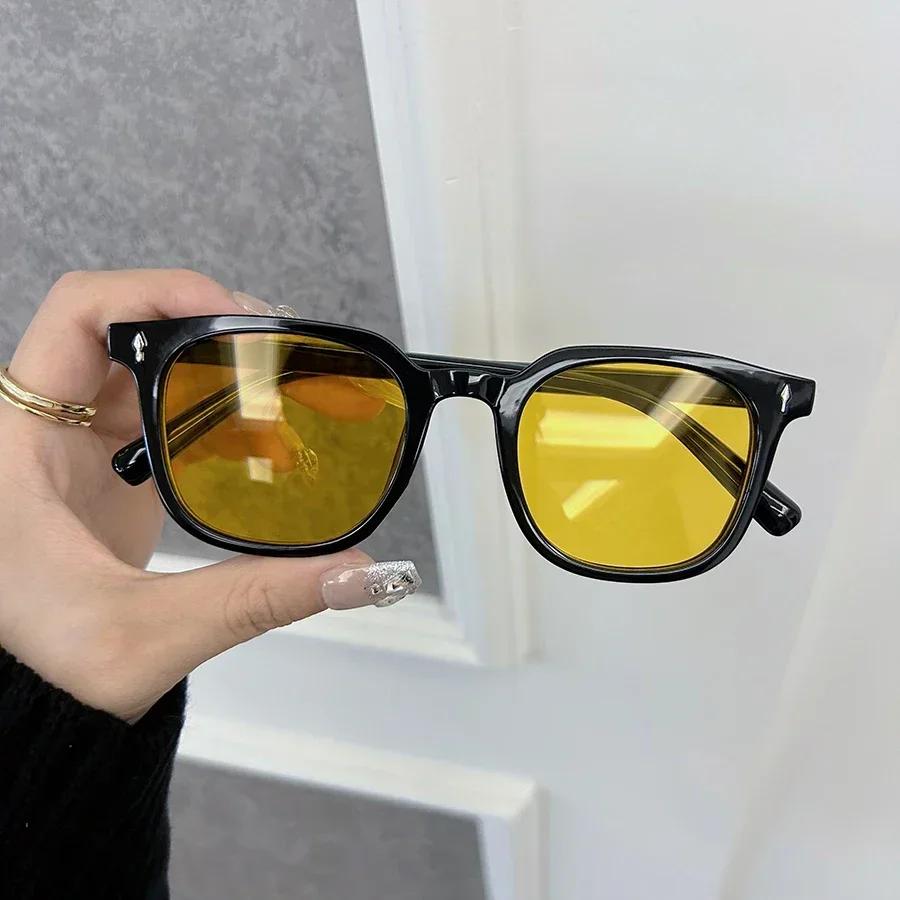Casual Retro Cat Eye Sunglasses Women Men Vintage Square Female Male Glasses Small Frame Fashion