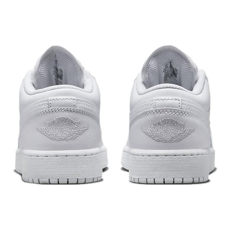 Air Jordan 1 Low GS Triple White 2023 Παιδικά Αθλητικά Παπούτσια 553560-136