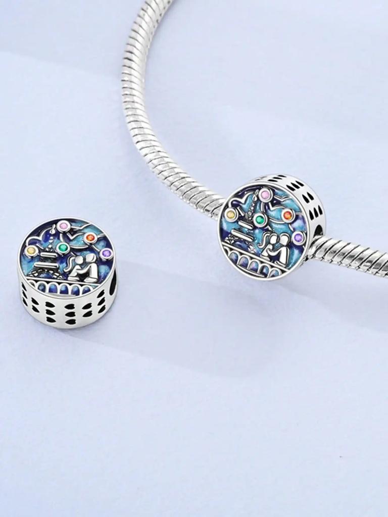 Copper Plated Original Charms Romantic Leaning Tower Of Pisa Beads Fit Bracelet Women'S Jewelry Gift