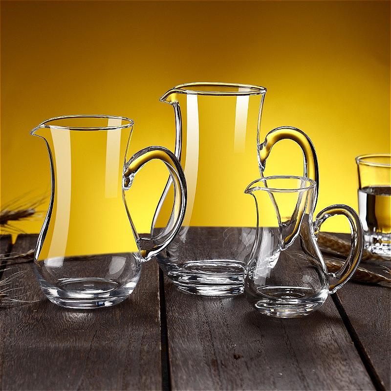 Einfacher Stil Weinseparator mit Griff Transparent Rotwein Dekantierer Haushaltswasserspender Weinseparator Barzubehör