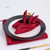 Polyester Serving Fabric Napkin Cloth Table Dinner Plates Linen Handkerchief Towel Set For Hotel Wedding Party Events Decoration