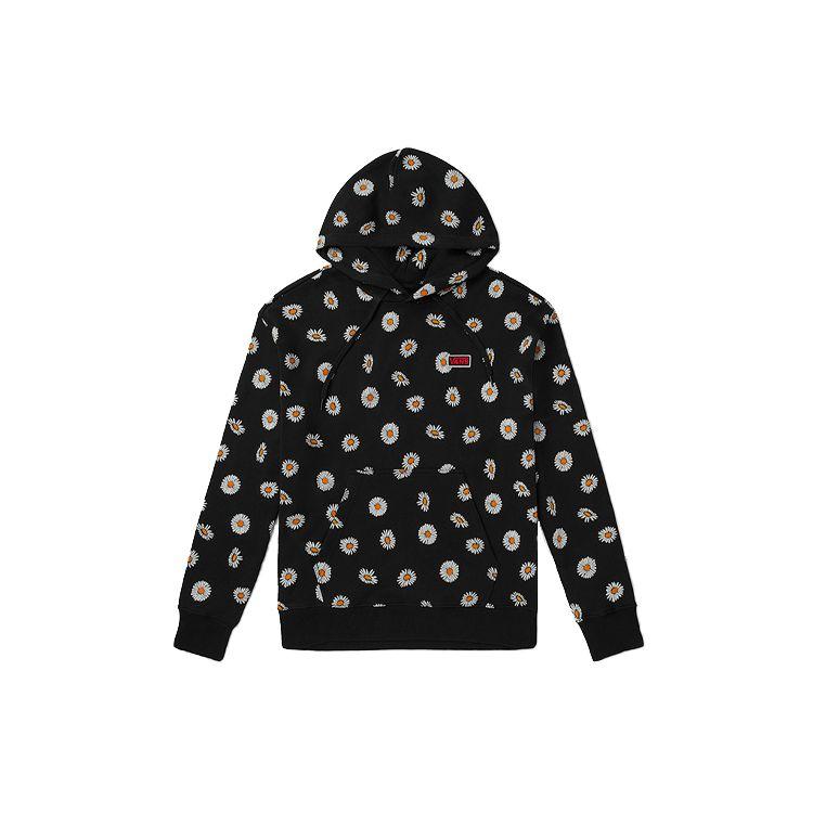 Vans Black Daisy Print Pullover Hoodie VN0A5H5REDH L