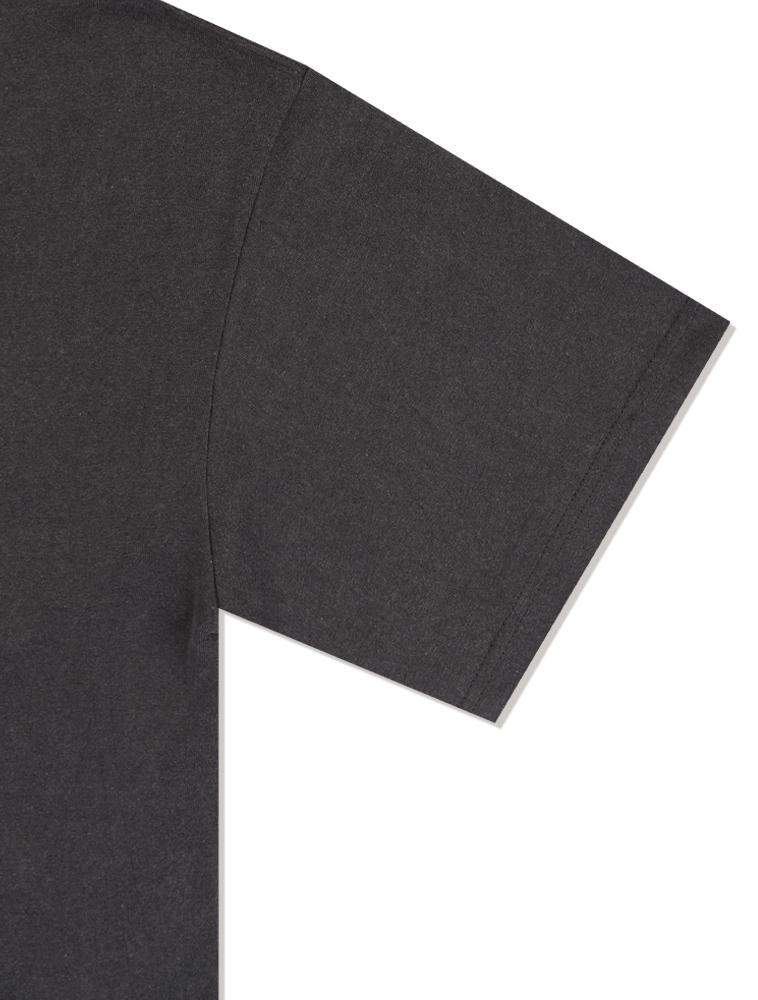 LA MAISON STUDIO Unisex Puppy Pigment Logo Smoky Short Sleeve T-Shirt Charcoal (Fcf2Ts419M)