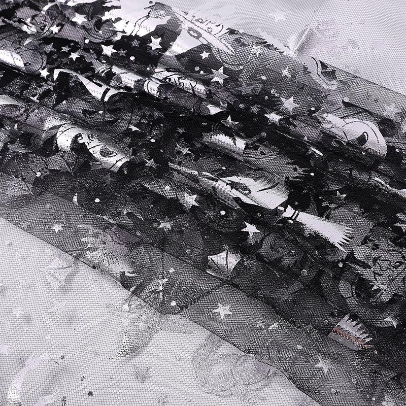 Red Spiderweb Halloween Mesh Fabric: Toy Hat & Cape Decoration