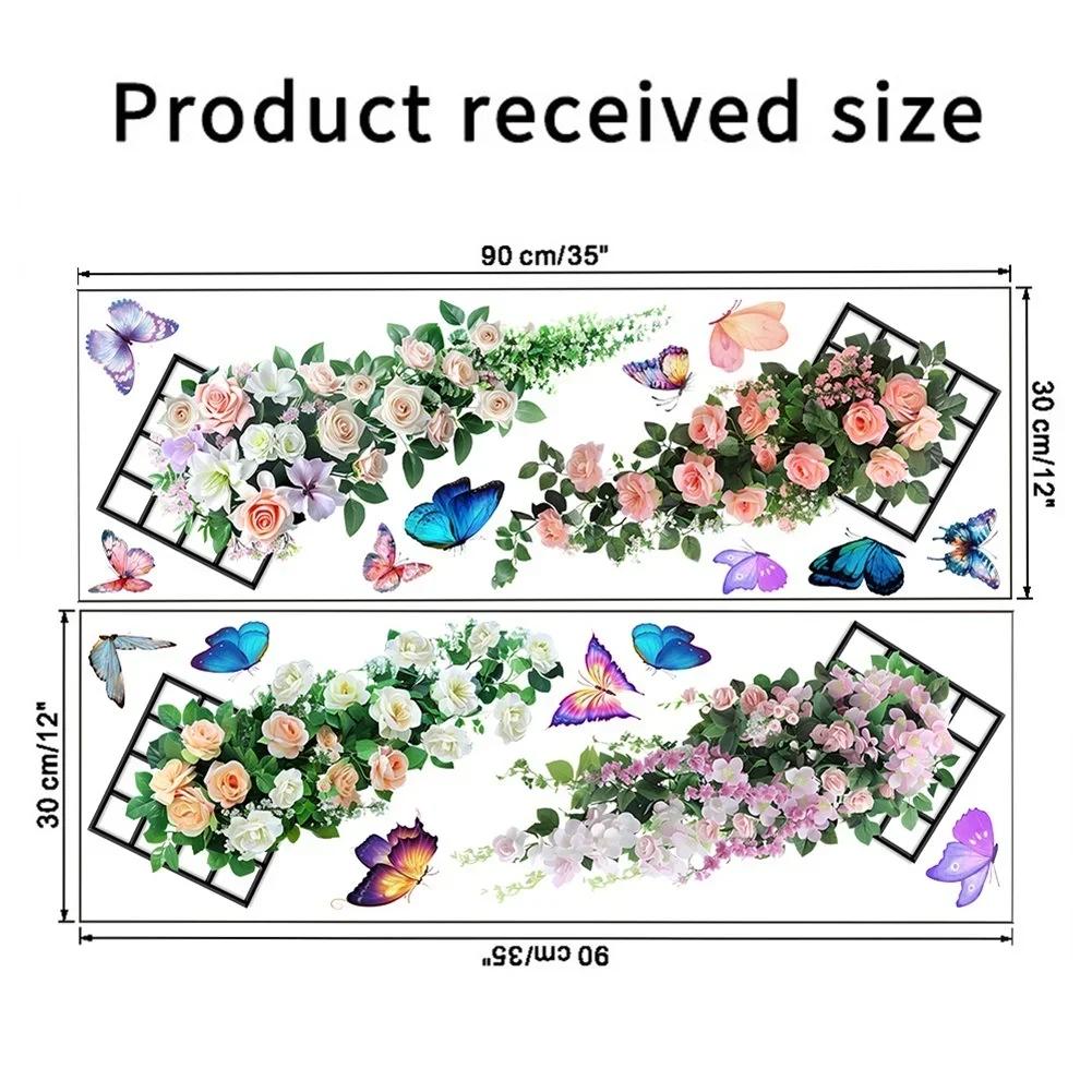 Butterfly Wall Stickers 3D Flower Wall Stickers Lightweight Wall Stickers Aesthetic Wall Decoration PVC Material
