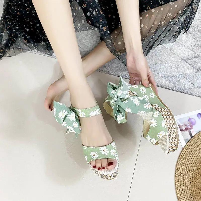 

Fashion Open Toe Wedge With Platform Waterproof Sandals for Women Vip 2025 Trend New Breathable Fashion Summer Offers Daily Woman Shoes 40