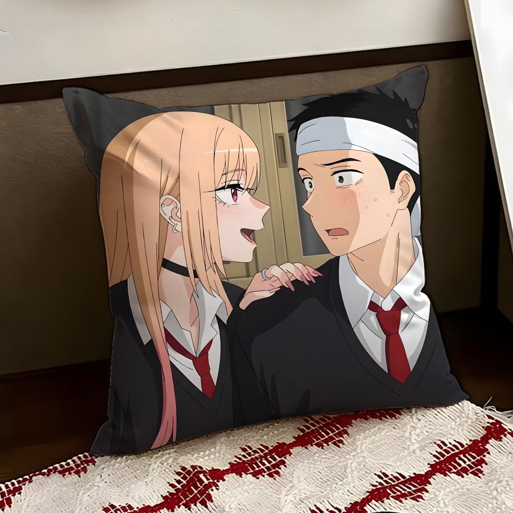 Anime DDressUp DDarling Cushion Cover Reversible Soft Durable Pillow Cover Home  Car MultiScene Use for Daily Comfort