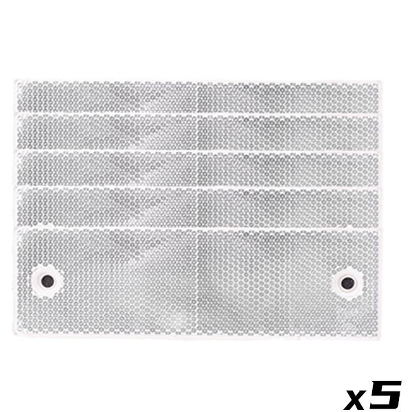 

Truck Trailer Rectangle Plastic Reflector Reflective Tape Adhesive Auto Safety Night Warning Plate Stickers Car Accessories