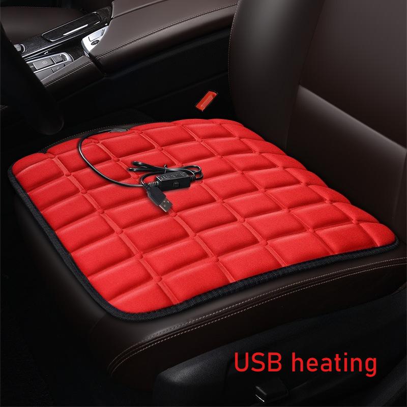 12V Car Seat Heated Cover 3 Gear Adjustable Temperature Electric Heating Pads Heated Car Seat Cushion Winter Seat Warmer