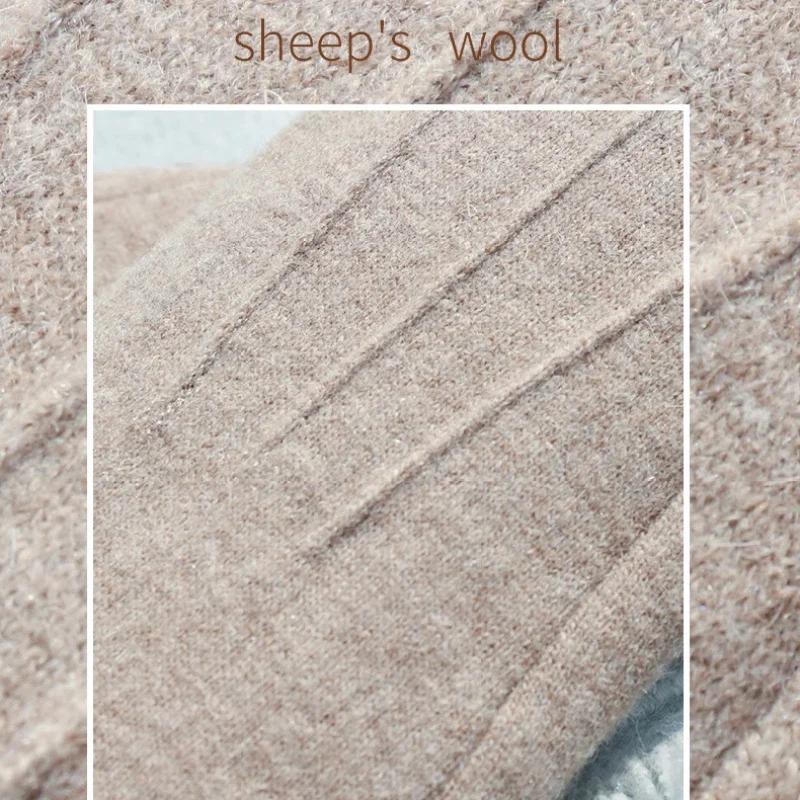 Touch Screen Gloves Women Cashmere Gloves Outdoor Fashion Autumn Winter Cute Furry Warm Mitts Full Finger Mittens Female Gloves