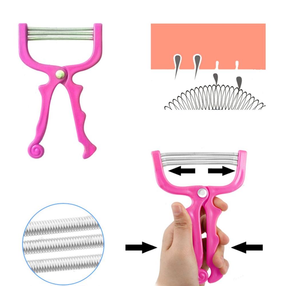 Care Spring Threading Stick Spring Thread Depilator Hair Epilator Roller Facial Hair Remover Tool