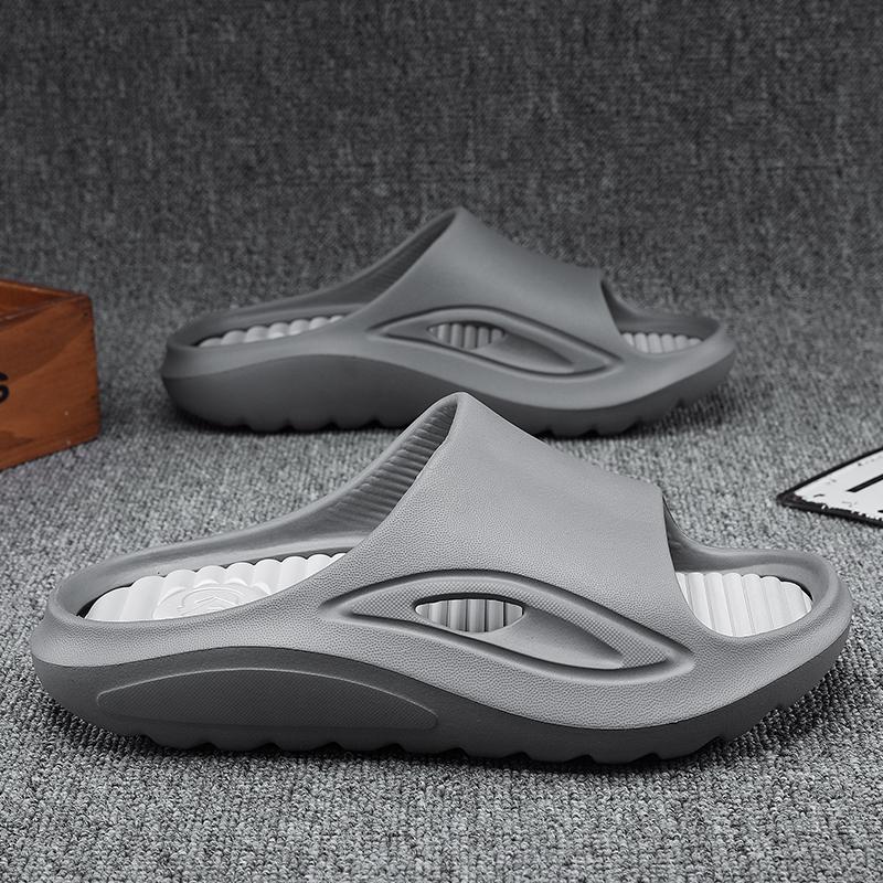 

Модные мужские и женские тапочки для отдыха на природе, модные тенденции, новые нескользящие тапочки толщиной 3 см, мягкие и удобные, высокого качества 42 2/3 серый