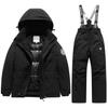 Winter Ski Kinder Mantel und Hose 2-teiliges Set Warm Wasserdicht Jungen Mädchen Outdoor Skifahren Snowboarden Kinder