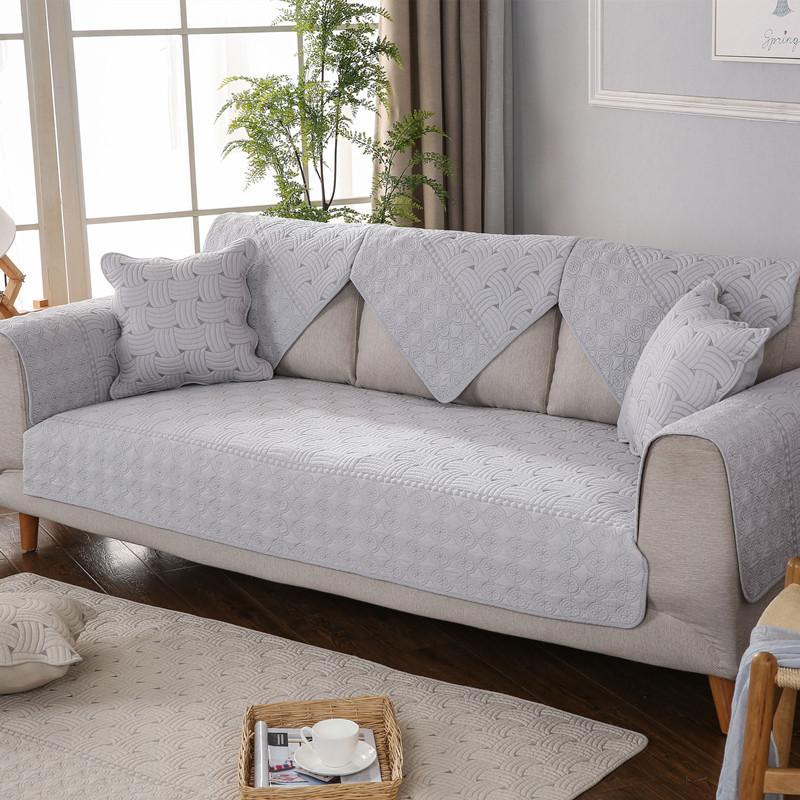 

Pujiang Quilted Double-Sided Cotton Cloth Washed Sofa Cushion Manufacturer Hand-Embroidered Cotton Sofa Cushion Seat Cushion Cover 70*70cm
