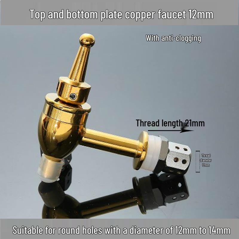 304 Edelstahl Infusionsbehälter Wasserhahn mit Keramikauslauf und Kupferventilschalter